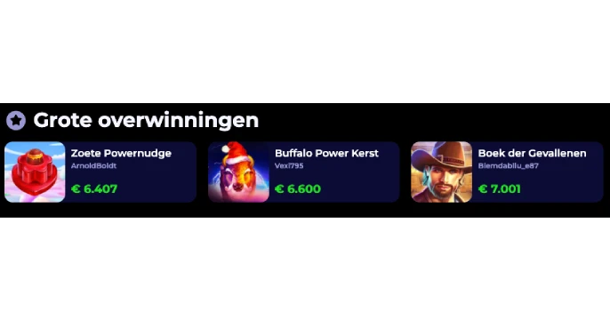 NyxBets Casino overwinningen banner